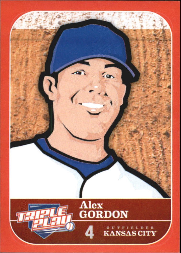 2012 Triple Play Stickers 25 Alex Gordon