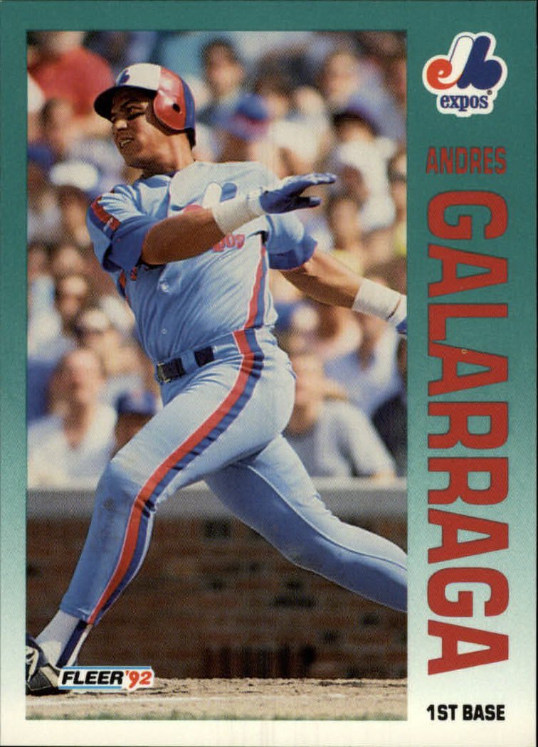 1992 Fleer 480 Andres Galarraga
