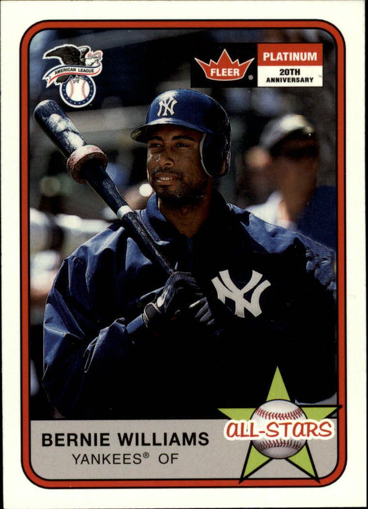 2001 Fleer Platinum 289 Bernie Williams AS