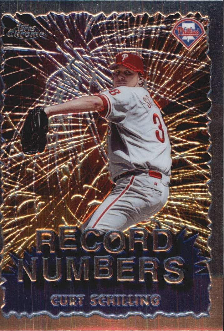 1999 Topps Chrome Record Numbers rn3 Curt Schilling