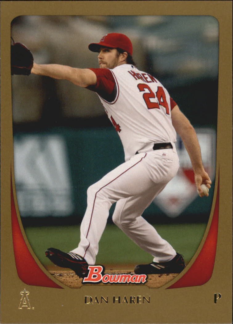 2011 Bowman Gold 95 Dan Haren