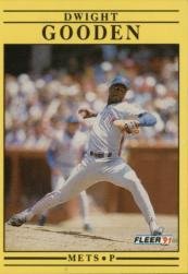 1991 Fleer 148 Dwight Gooden