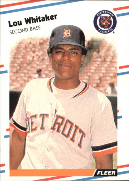 1988 Fleer Glossy 75 Lou Whitaker