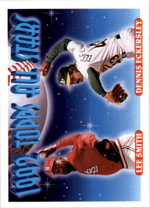 1993 Topps 411 Lee Smith/Dennis Eckersley AS