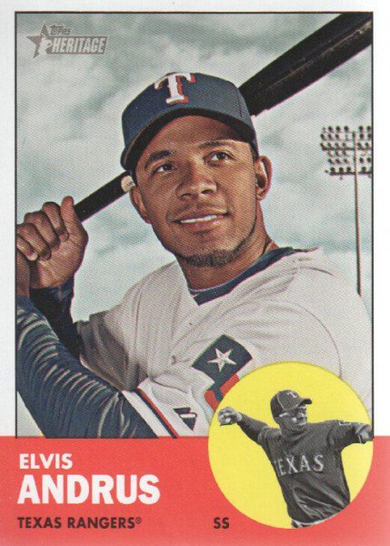 2012 Topps Heritage 328 Elvis Andrus