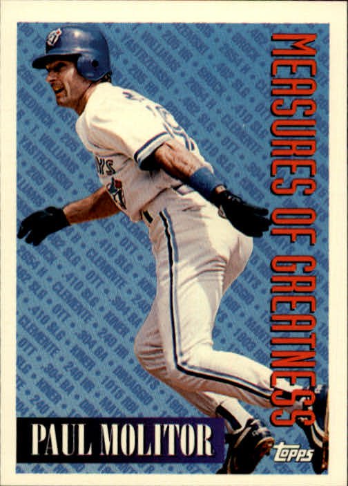 1994 Topps 609 Paul Molitor MOG