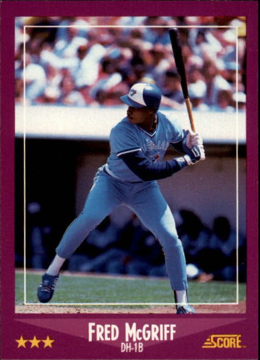 1988 Score 107 Fred McGriff