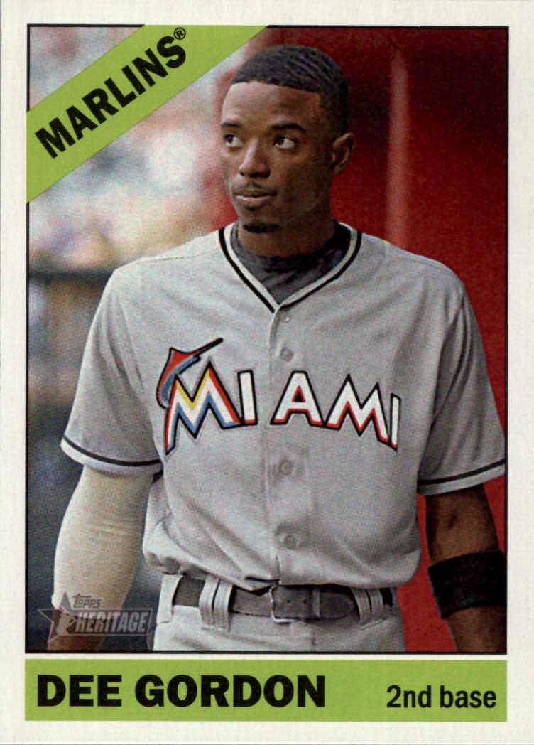 2015 Topps Heritage 441 Dee Gordon SP