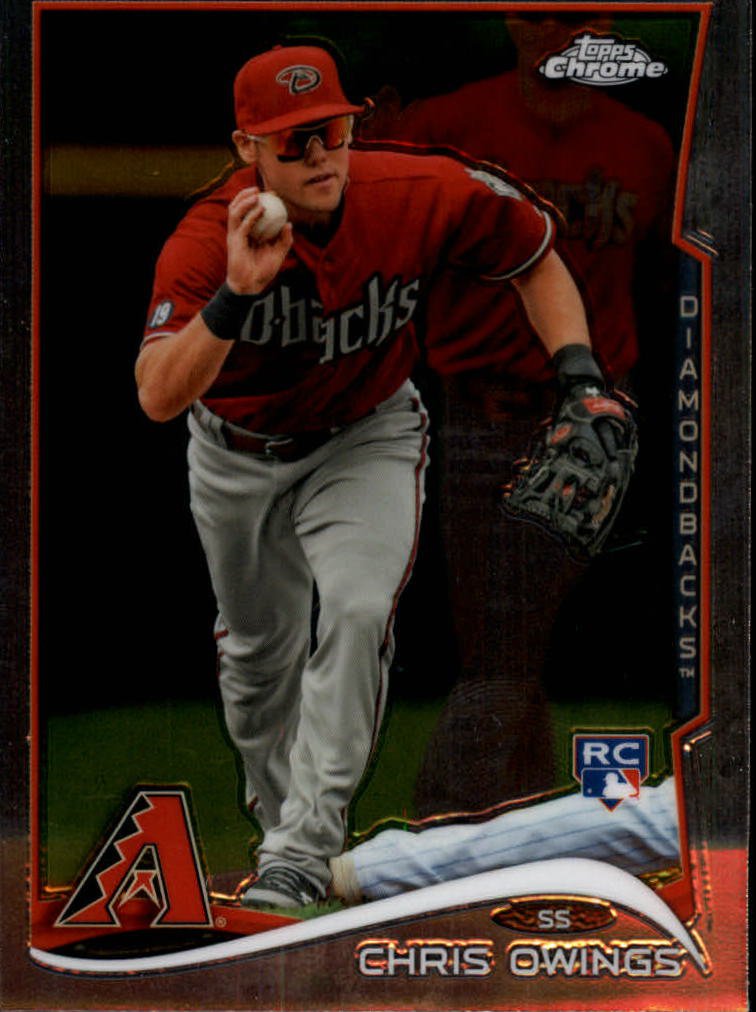 2014 Topps Chrome 161 Chris Owings RC