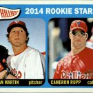 2014 Topps Heritage 107 Ethan Martin RC/Cameron Rupp RC 2014 Topps Heritage 107 Ethan Martin RC/Cameron Rupp RC