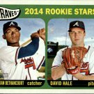 2014 Topps Heritage 82 Christian Bethancourt RC/David Hale RC 2014 Topps Heritage 82 Christian Bethancourt RC/David Hale RC