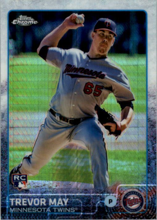 2015 Topps Chrome Prism Refractor #118 Trevor May RC