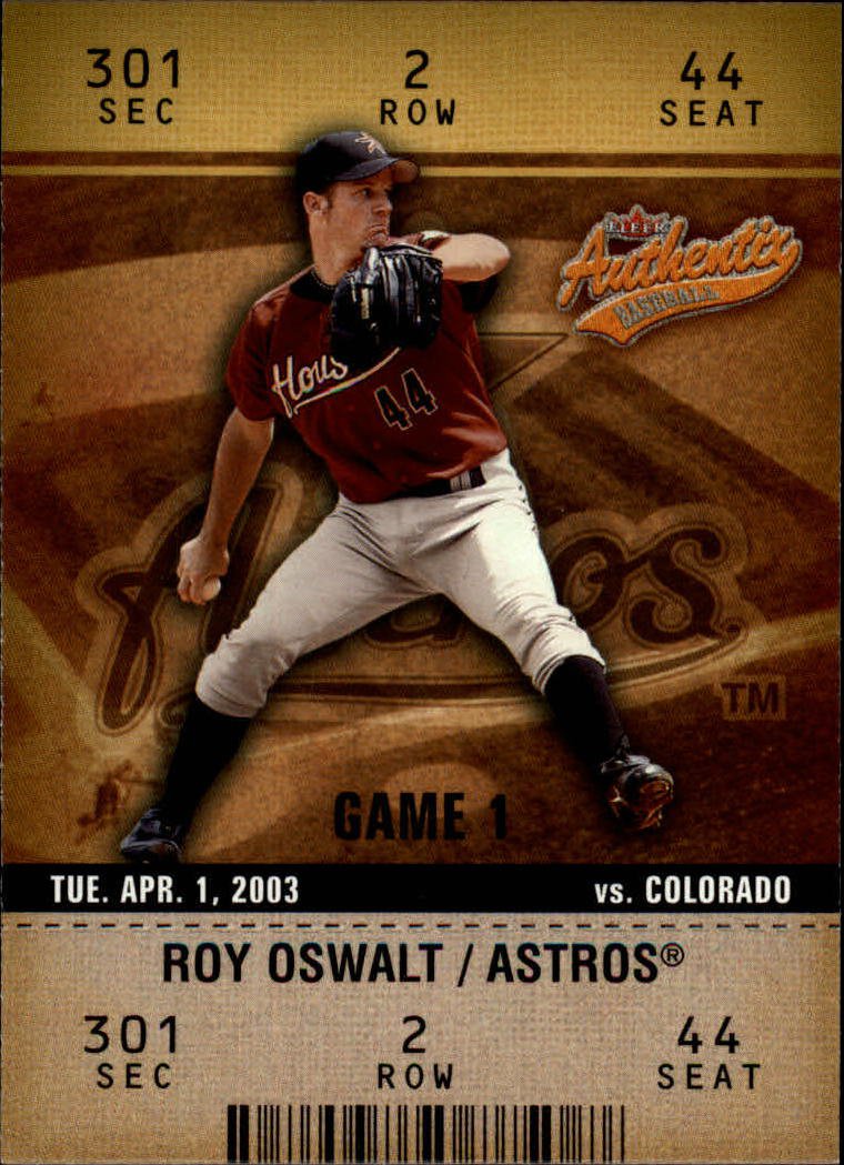 2003 Fleer Authentix 72 Roy Oswalt
