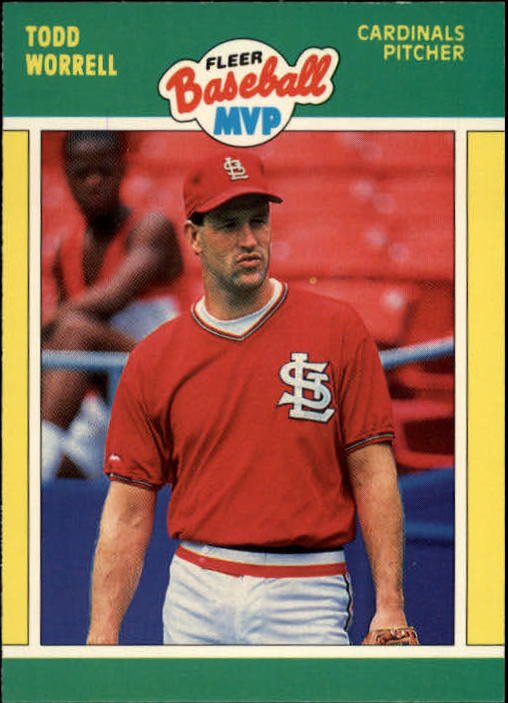 1989 Fleer Baseball MVP's 44 Todd Worrell