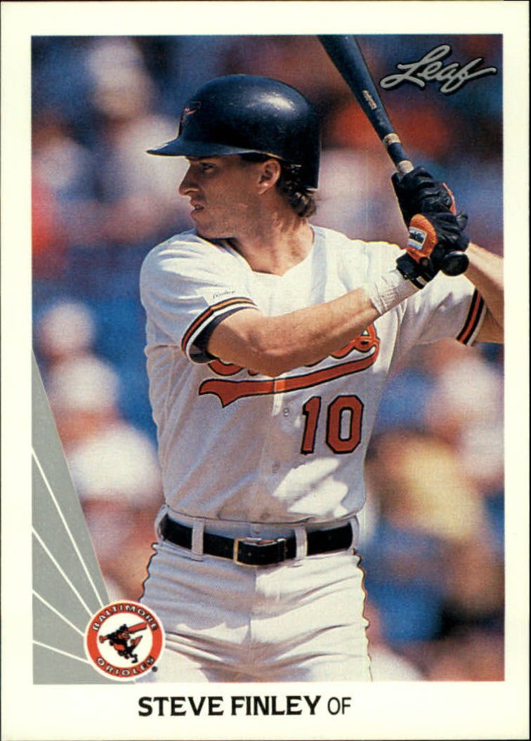 1990 Leaf 329 Steve Finley