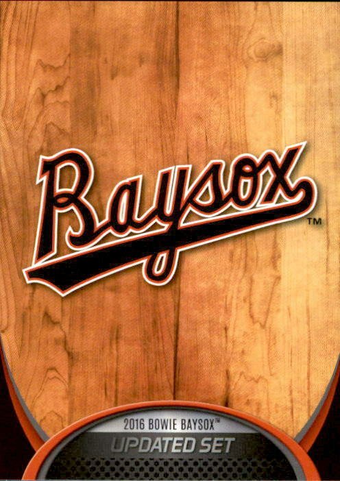 2016 Bowie Baysox Update Choice NNO Checklist