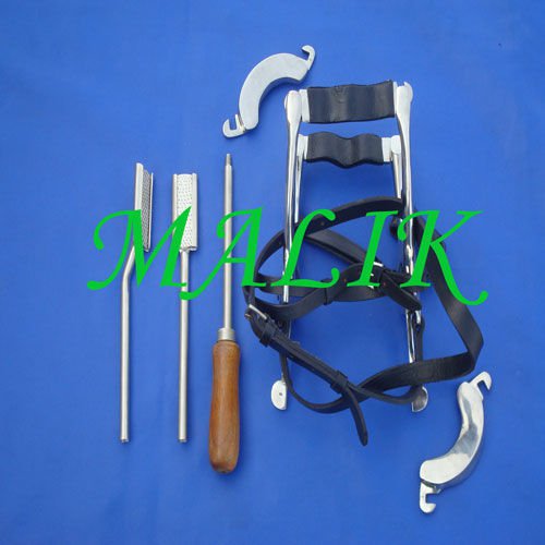 EQUINE DENTAL FLOATRASP HORSE SPECULUM GAG LEATHER