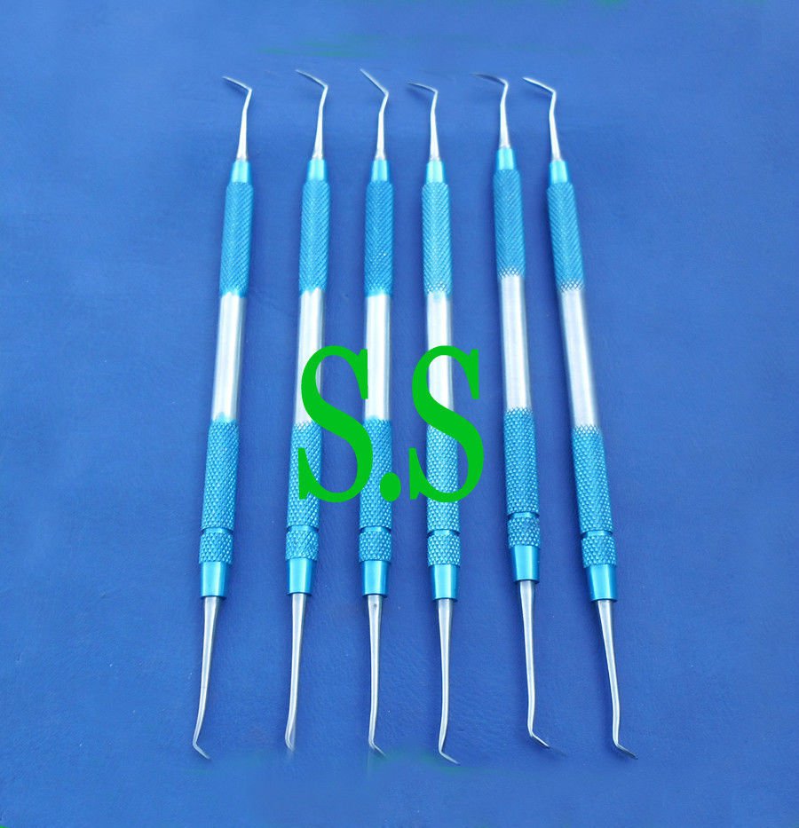 6 Dental Scaler Titanium Surgical Dental Instruments