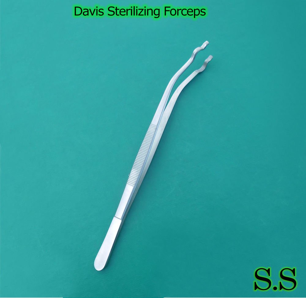 5 Davis Sterilizing Forceps 9.5