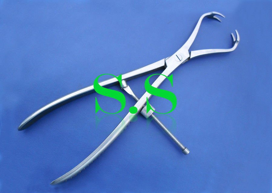 Patella Bone Holding Forceps 7" W Screw Lock 2 Pcs