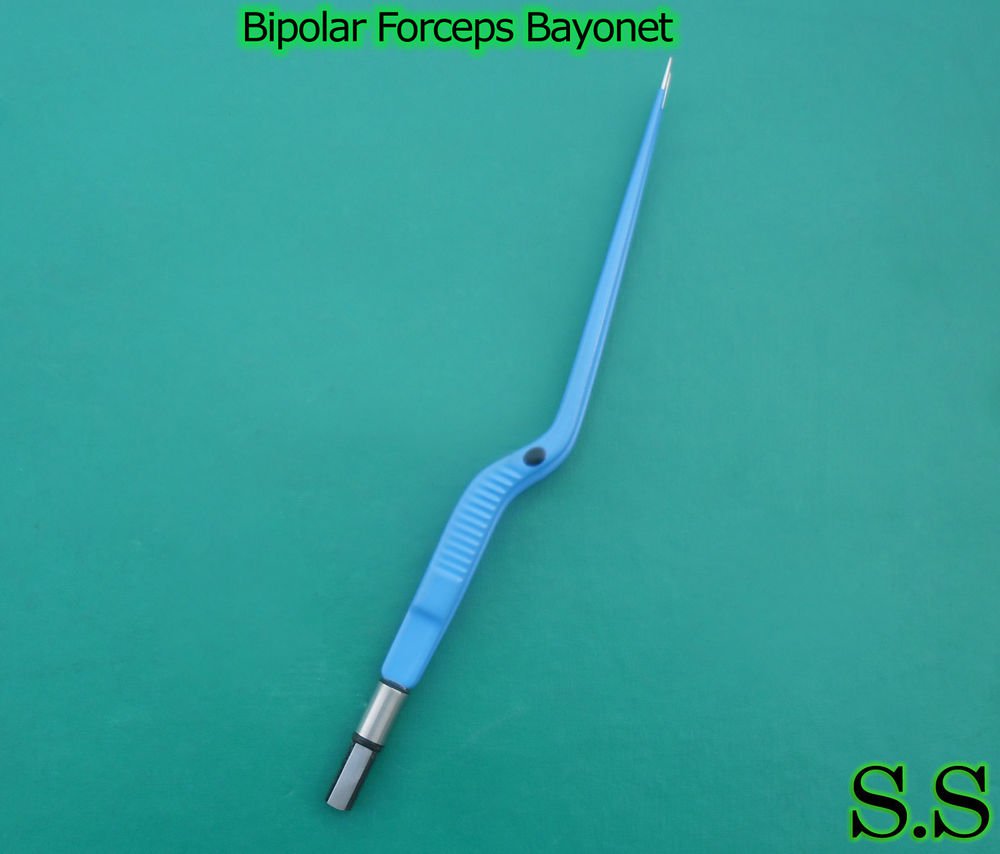 Bipolar Bayonet Forceps 875 Reusable Electrosurgical Instruments