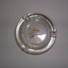 Beautiful 4 1/2" Clear Glass Vintage The Fairmont Hotels 2-Color Logo Ashtray, Price Includes S&H