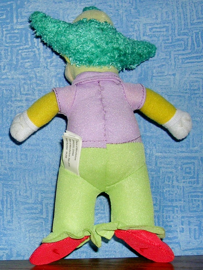 krusty the clown stuffed toy