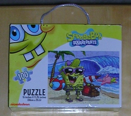 Pressman SpongeBob SquarePants Full Size Puzzle Lunch Box, 100 pc