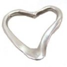 Sterling Siler Heart Pendant