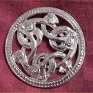 Sterling Silver Viking Three Serpent Pendant