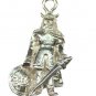 Sterling Silver Viking Soldier Keychain