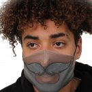 Fun Black Beard Face Mask/ Face Guard Washable