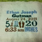 Subway Art Birth Announcement