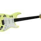 AC/DC Autographed Signed White Fender Guitar Angus Young Brian Johnson Plus ++