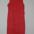 CATO's Size 16, Women Tangerine Red layered front & sleeveless Dress