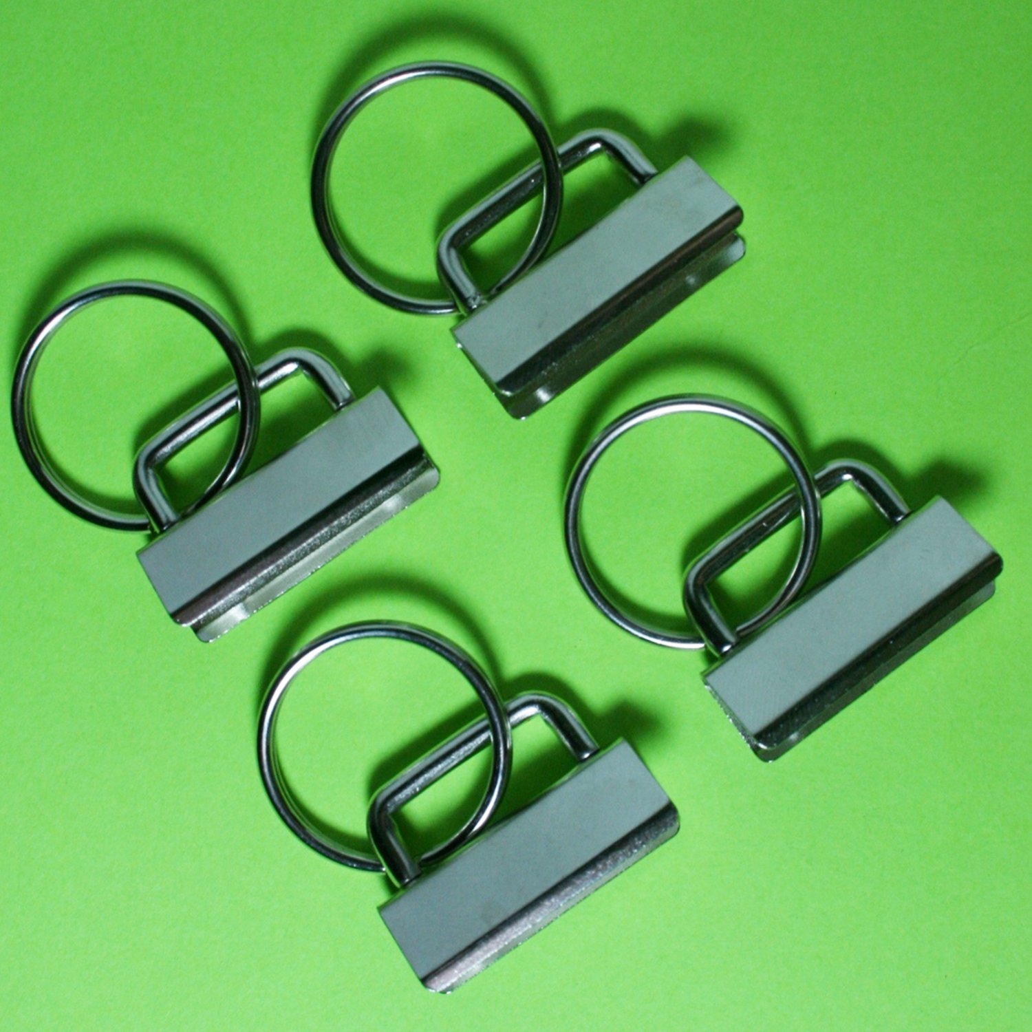 10 Key Fob Hardware with Split Ring 1 Inch Wide