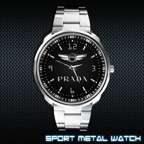 Hyundai Genesis Prada Emblem Style Custom Sport Metal Watch