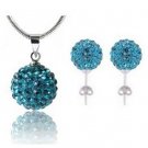 Shamballa Jewelry Set - Blue