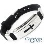 Stainless Steel & Rubber Unisex Bracelet