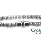 Magnetic Clasp Mesh Stainless Steel Bracelet