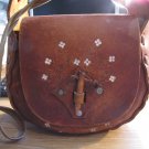 Handmade Genuinel Leather Saddle Bag Purse