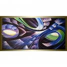 Handmade Abstract Heartbeat Oil Painting On Canvas