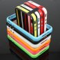 5x Bumper Frame Silicone Skin Case With Side Button Protector For iPhone 4 4S 4G