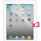3x Pieces Clear LCD Protector Screen Guard for iPad 2 iPad2 2nd Gen