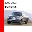 2000 2001 2002 2003 Toyota Tundra Service Repair Manual CD