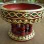 Mini Thai North Style Jeweled Tray Buddhism Style Worship Offering Pedestal to Buddha