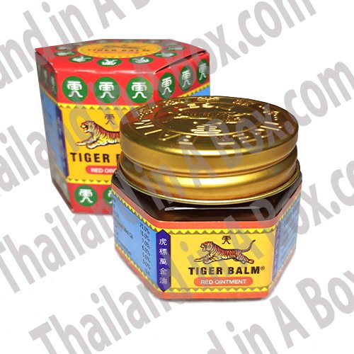 Tiger Balm Red Ointment for Muscular Aches and Pains Herbal RubRelief Big Jar (Thailand), 19.4g