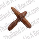 Traditional Reflexology Hand & Foot Massage Tool X -Shape Massager Red Wood