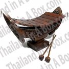 Thai Ethnic Traditional Music Instrument 14inches Xylophone Gamelan Wood Percussion