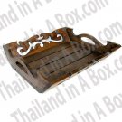Thai Handmade Wood Carving Tray Home Decoration